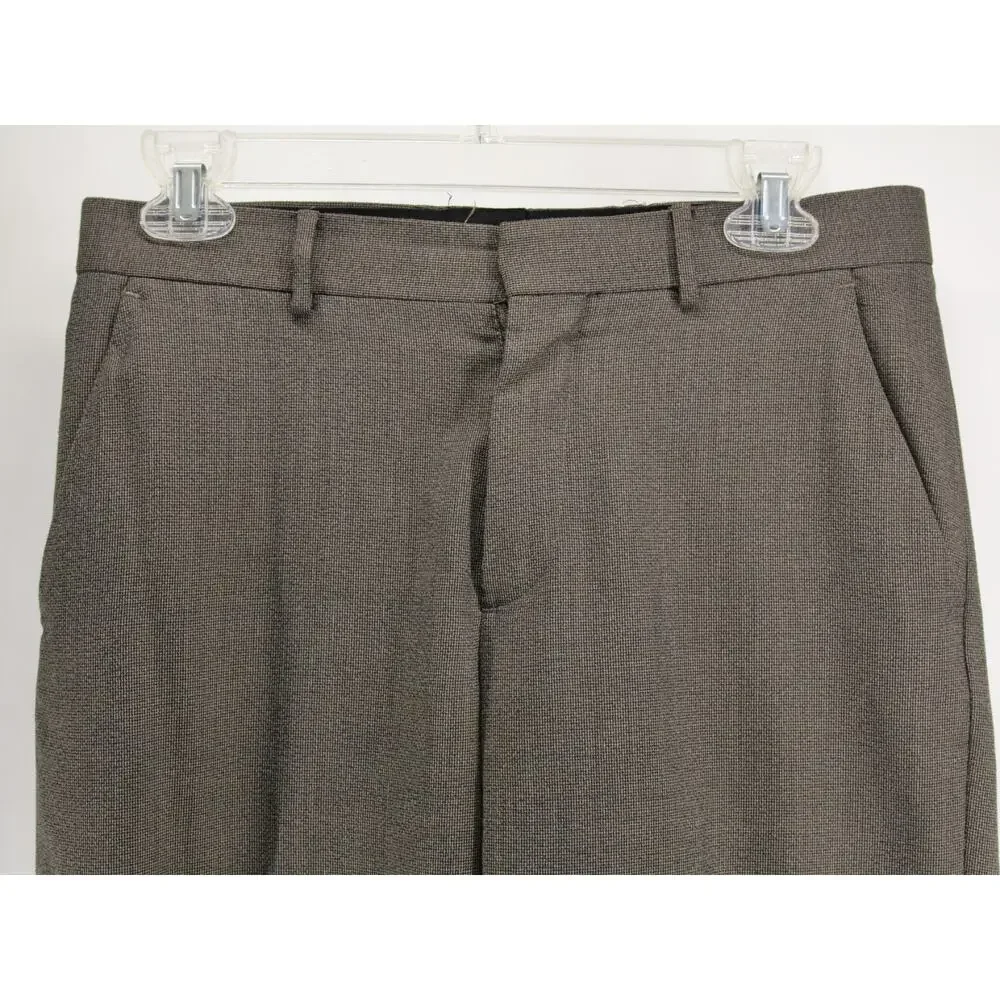 Banana Republic Dress Pants Mens 29x32 Gray Modern Fit Flat Front Wool Blend